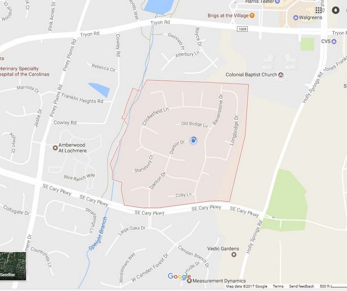 Coventry of Cary Map Coventry of Cary Map